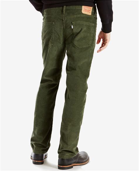 Levi S Straight Fit Padox Canvas Twill Pants In Green For Men Lyst