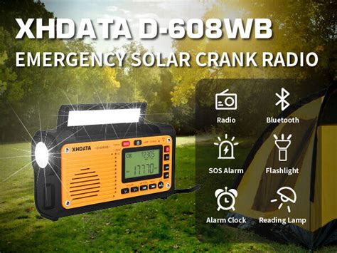 Xhdata D Wb Fm Am Sw Noaa Radio Solar Hand Crank Emergency