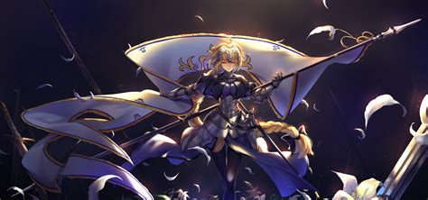 Wallpaper Fate Grand Order Fate Series Jeanne D Arc Spear Petals