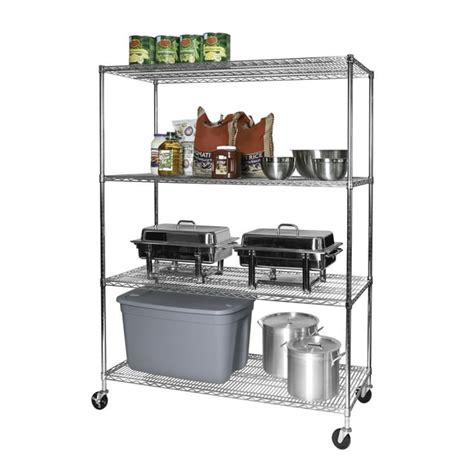 Seville Classics Ultradurable Commercial Grade 5 Tier Nsf Certified Steel Wire Shelving With