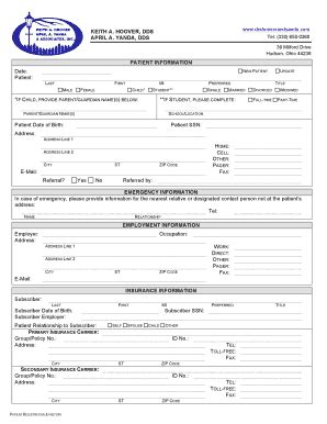 Fillable Online New Patient Form Fax Email Print PdfFiller