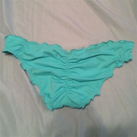 Pink Victoria S Secret Swim Cheeky Sea Foam Green Bikini Bottoms