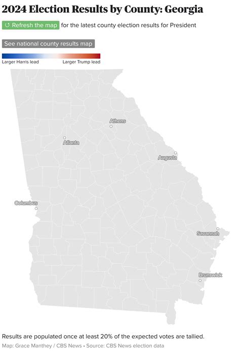 Trump Wins Georgia In 2024 Presidential Election Cbs News Projects