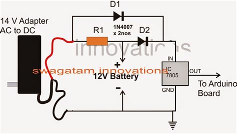 Arduino Battery Backup Circuit