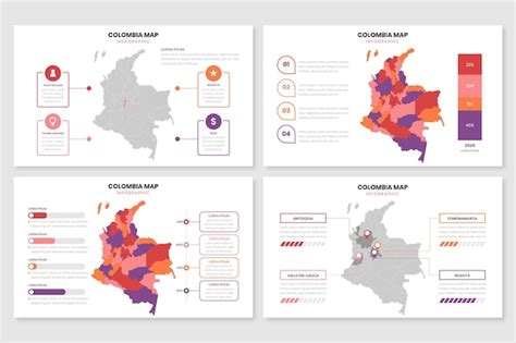 Infograf A De Mapa Plano De Colombia Vector Premium The Best Porn Website