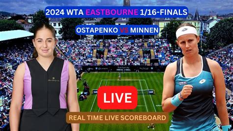 Jelena Ostapenko Vs Greet Minnen LIVE Score UPDATE Today Tennis 2024