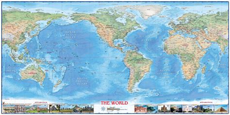 Decorative Antique World Wall Map By Compart Maps Map
