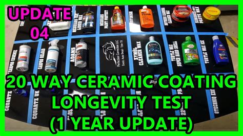 Ceramic Coating Longevity Test 20 WAY UPDATE 04 1 YEAR UPDATE