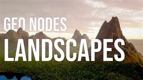 How To Make Mountains In Blender Geometry Nodes Tutorial