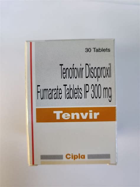 Tenvir Tenofovir Disoproxil Fumarate Tablets 300 Mg At 1200 Box In