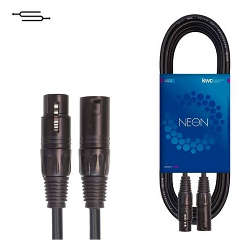 Cable Xlr Cannon 6 Metros Microfono Kwc Neon 120 SIMISOLWEB