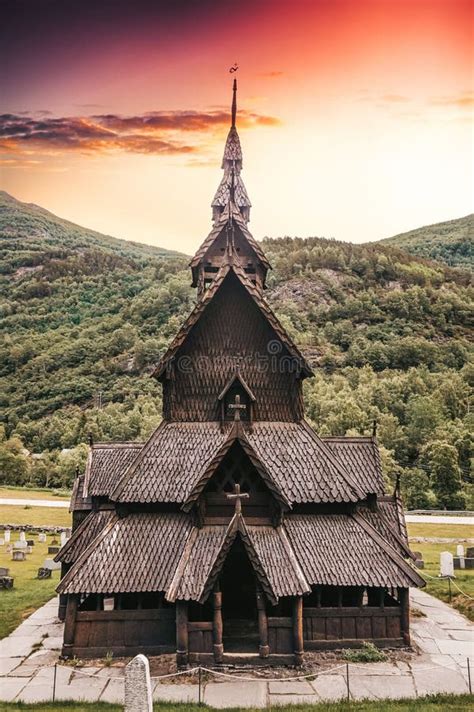 Borgund Stave Church Norway Scandinavia Editorial Stock Photo Image