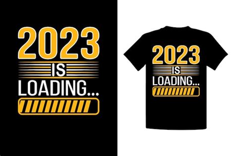 Premium Vector Happy New Year 2023 Typography T Shirt Design