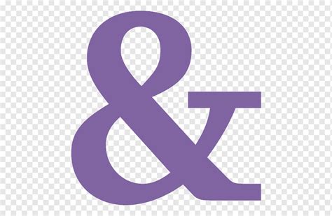 Ampersand Sign Symbol Art Font Ampersand Purple Blue Violet Png