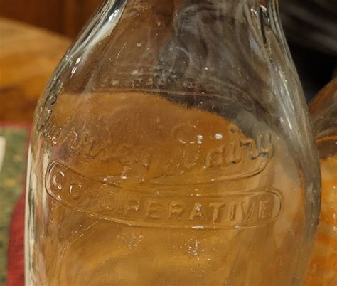 Vintage Golden Guernsey Dairy Cooperative Quart Half Pint Milk Bottle Wi Lot 3 4589786222