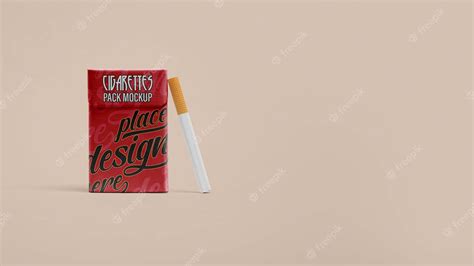 Premium PSD | Cigarette packaging mockup design