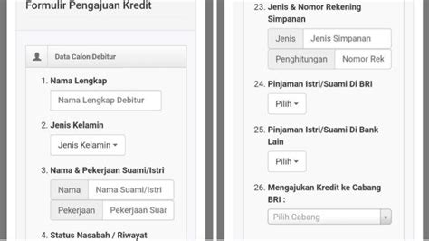 Cara Pinjam KUR BRI Secara Online Tak Perlu Ke Kantor BRI Isi Form Di