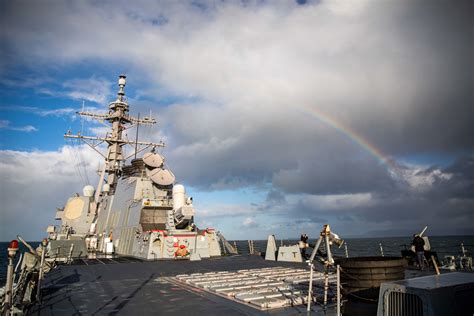 Uss Roosevelt Ddg 80 Sees A Rainbow Oct 4 2022 6448 X 4299 R