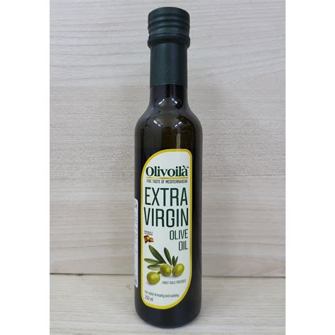 Olivoila Exv Chai Nhỏ 250ml DẦu Ô Liu NguyÊn ChẤt Tbn Extra Virgin Olive Oil Halal Shopee