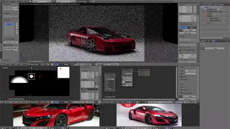 Honda Nsx Cgi Blender Tutorial Part 2 Lighting And Retouch Youtube