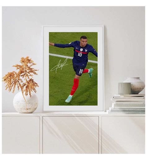 Kylian Mbapp Paris Saint Germain Poster Mbapp Poster Inspire Uplift