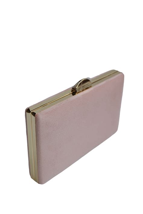 Bolso Fiesta Ante Rosa Nude El Joyero De Miriam