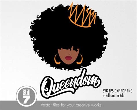 Queen Afro Svg 86 SVG PNG EPS DXF File