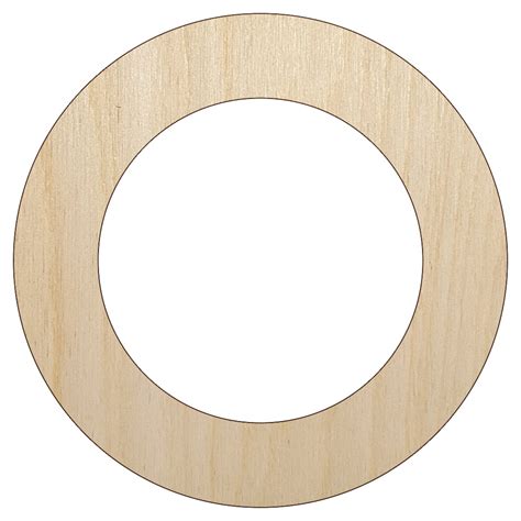 Circle Outline Wood Shape Unfinished Piece Cutout Craft Diy Projects 470 Inch Size 18 Inch