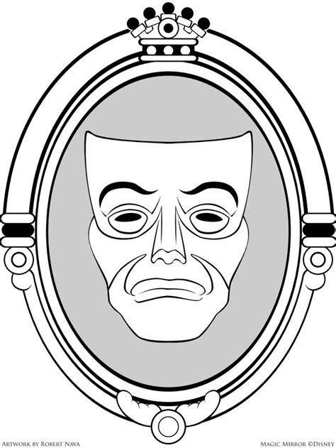 Magic Mirror Coloring Page Snow White Coloring Page Snow White