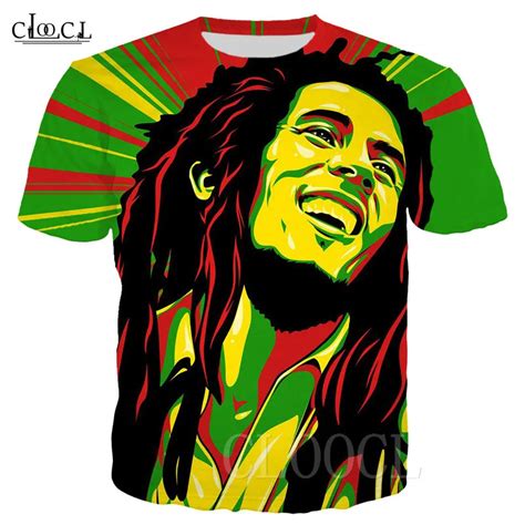 Summer T Shirt Jamaica Reggae Creator Bob Marley D Print Unisex