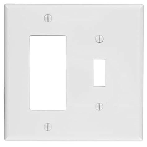 Leviton 2 Gang 1 Blank 1 Decora Device Combination Wallplate Midway