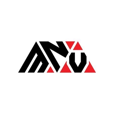 Desenho De Logotipo De Letra Triangular Mnv Forma De Tri Ngulo