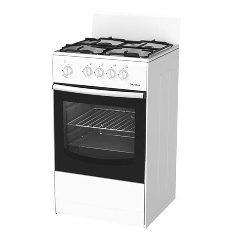 Плита Darina S GM 441 001 W, газовая, 4 конфорки, 50 л, газовая духовка ...