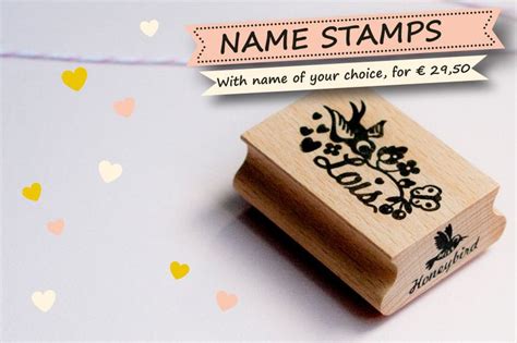 Personalized Custom Name Stamp With A Name Of Your Choice Handmade