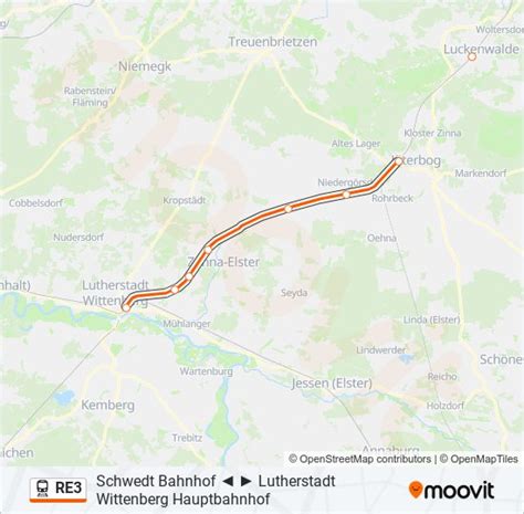 Re Route Schedules Stops Maps Lutherstadt Wittenberg