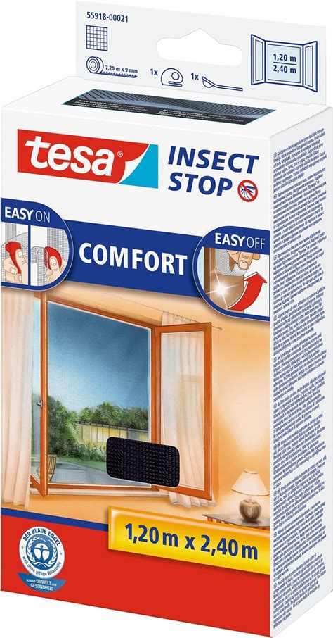 Tesa Insect Stop COMFORT Open Close Fly Screen Windows To Open Close