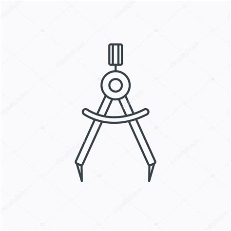 Compasses Icon Measurement Dividers Sign Stock Vector Image By ©tanyastock 87141556