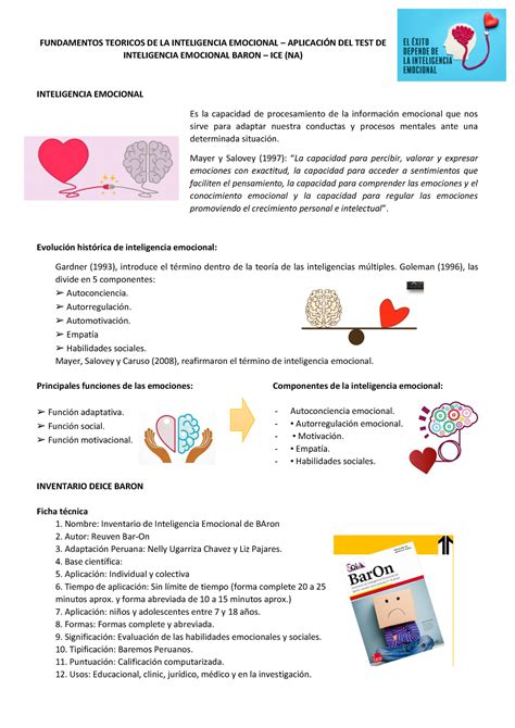 Fundamentos Teoricos De La Inteligencia Emocional Fundamentos Teoricos De La Inteligencia