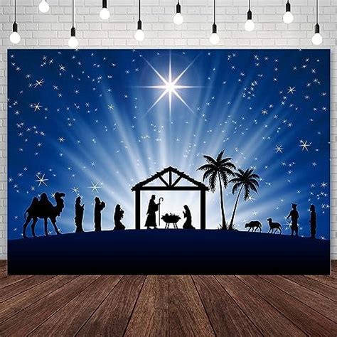 Amazon Aibiin X Ft Birth Of Jesus Backdrop Christmas Night