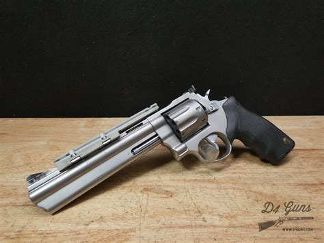 Taurus 608 357 Mag 8 Shot Stainless W Optic Rail And Ported Barrel Revolvers At