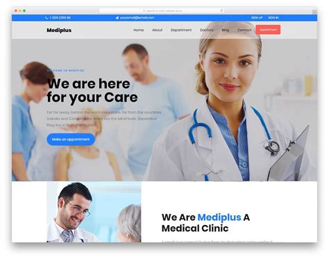 39 Free Bootstrap Hospital Website Templates 2021 - uiCookies