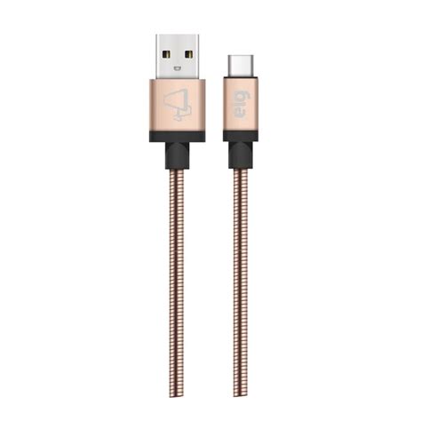 Cabo Usb Tipo C Elg Inox Dourado M Inxc Gd Raicrom Tecnologia Ao