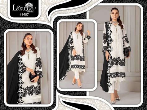 LAXURIA TRENDZ 1407 NEW LAUNCH GEORGETTE MODERN PAKISTANI FULL STITCH