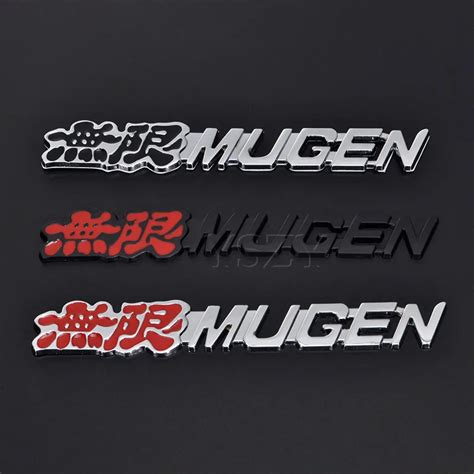 Fashion Metal Car Stickers Emblem Trunk Badge Decal For Honda Mugen