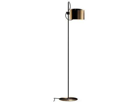 Oluce Coupe 55 Tall Gold Black Floor Lamp Oe3321or