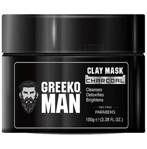 Greeko Man Charcoal Clay Mask Buy Jar Of 1000 Gm Mask At Best Price