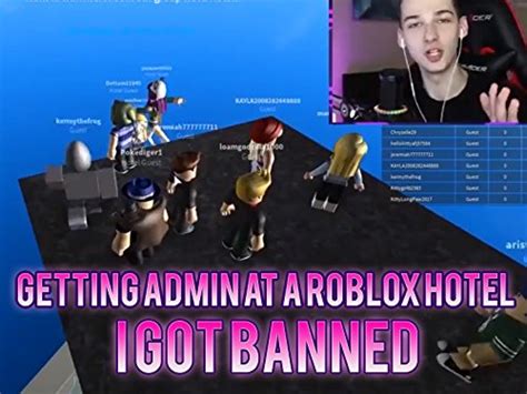 Clip Getting Admin At A Roblox Hotel I Got Banned