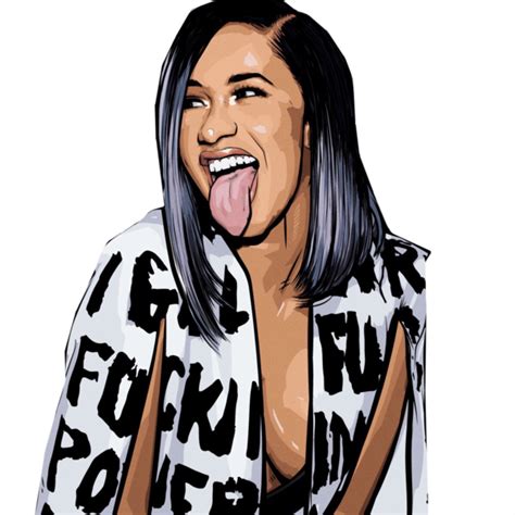 Download Hd Share This Image Cardi B Cartoon Png Transparent Png