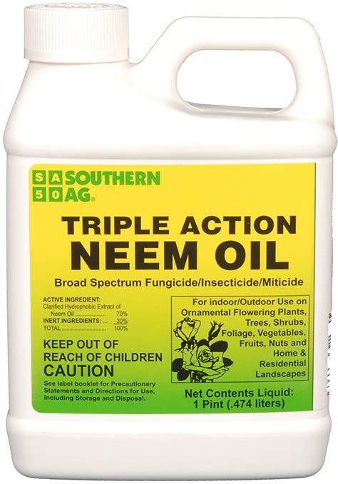 Southern Ag 08722 Triple Action Neem Oil Fungicide Insecticide Miticide Brown