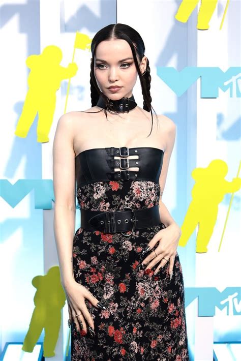 Dove Cameron S Belted Paco Rabanne Dress At The 2022 MTV VMA Jean Paul